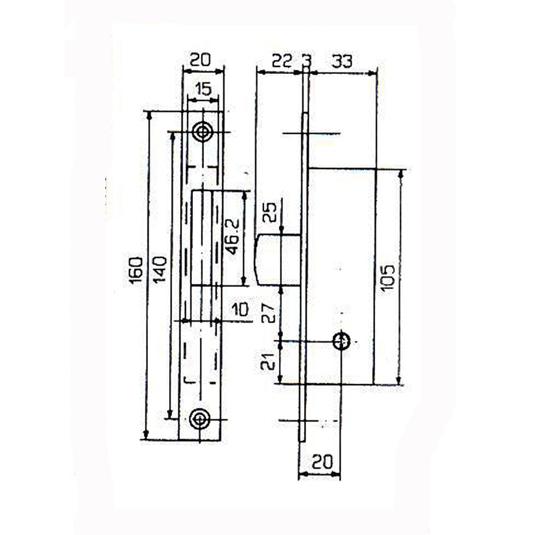 yale lock 9a63100 dimensions