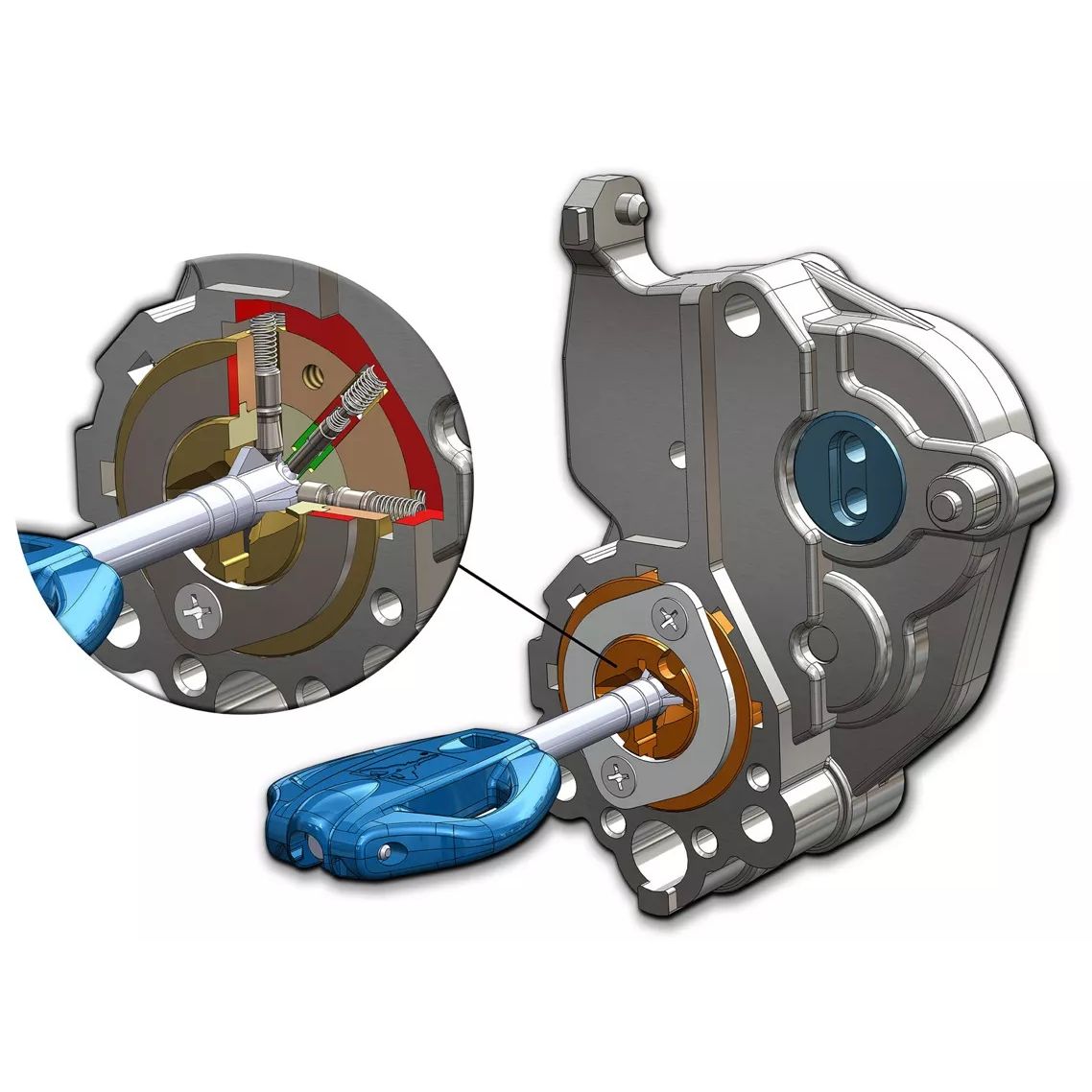 Multlock Omega Pro OMPA30328B Κλειδαριά θωρακισμένης διπλή, για ...