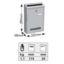 viometal 203 dimensions
