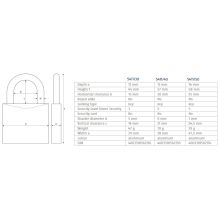 abus titalium padlock 54ti dimensions