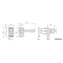 cisa handle 07078-28 dimensions