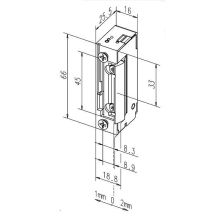 eff-eff 118E electric strike dimensions
