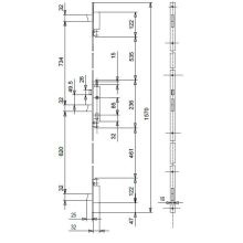 feb lock 7354 dimensions