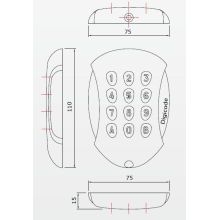 cdvi galeo keypad dimensions