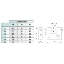 ifam armoured padlock dimensions