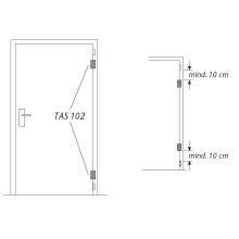 abus tas102 hinge lock installation example