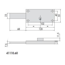 cisa shutter lock 41110-60 dimensions