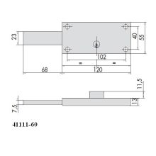 cisa 41111-60 shutter lock dimensions