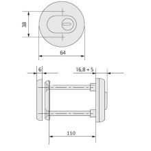 CISA DEFENDER 06460 DIMENSIONS