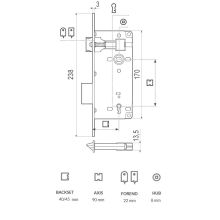 AGB Grande lock dimensions