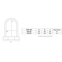VIRO U-LOCK 183 DIMENSIONS