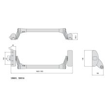 cisa 59001 panic exit device dimensions