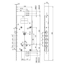 cisa e6516 myevo electric lock dimensions