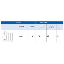 abloy pl342 padlock dimensions (new)