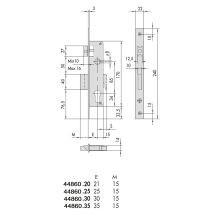 cisa 44860 cylinder lock dimensions (new)
