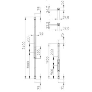 VIRO ALARM V4008.E DIMENSIONS