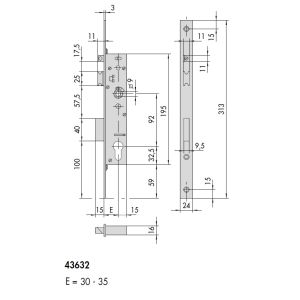 cisa 43632 sicur panic lock dimensions