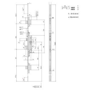 cisa 43825 sikur exit 3point lock_dimensions(new)