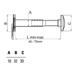 securemme 016dx40xx door viewer dimensions