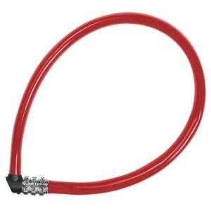 abus 1100 cable lock combi red