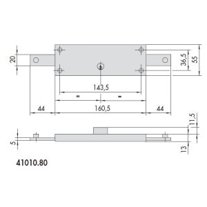 cisa shutter lock 41010-80 dimensions