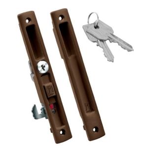 domus kliklok 7710X lock aluminium door brown