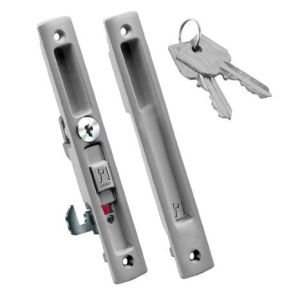 domus kliklok 7710Z lock aluminium door silver