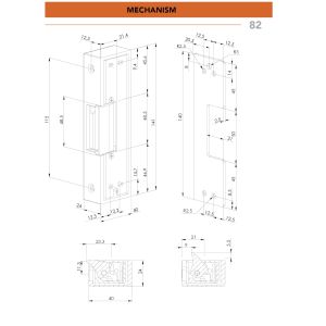 dorcas 82N 8215 electric strike panic bar (2)