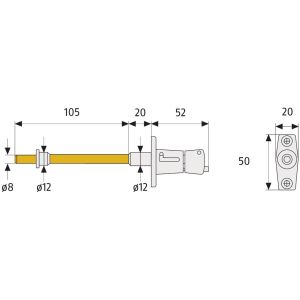abus roller shutter lock rs-87 dimensions