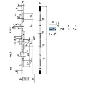 cisa 16525 electric lock