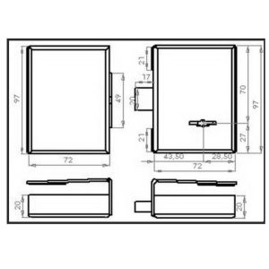 gevy lock glass door 118-056 dimensions