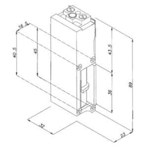 opera 37812 electric strike dimensions