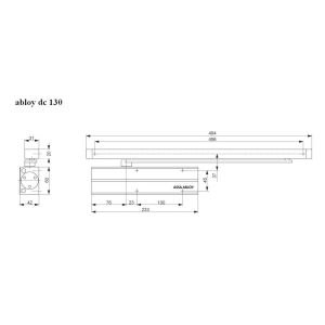 abloy door closer dc 130 dimensions