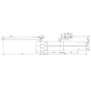 ABLOY DOOR CLOSER DC336 DIMENSIONS