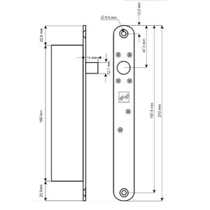 eff eff electric bolt lock 843-1 dimensions2