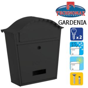 technomax letterbox gardenia black