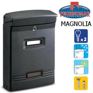 technomax letterbox magnolia black
