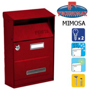 technomax letterbox mimosa red