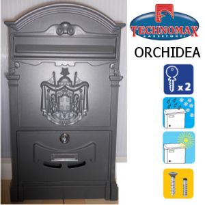 technomax letterbox orchidea anthracite grey