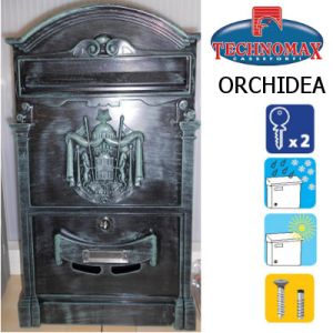 technomax letterbox orchidea antique green