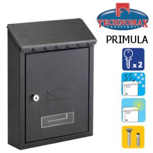 technomax letterbox primula black