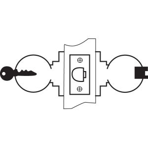 yale knobset lock 5237 drawing