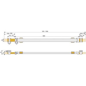 abus door bar pr1400 dimensions