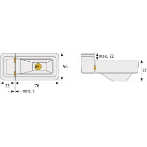 abus 3010 window lock dimensions