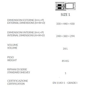 bordogna brixia uno safe dimensions