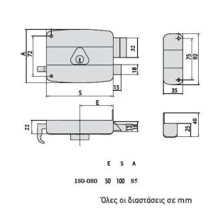 gevy rim lock 180-080 dimensions