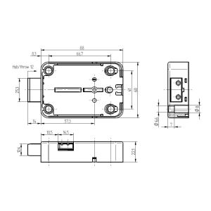 kaba mauer 71111 safe lock dimensions