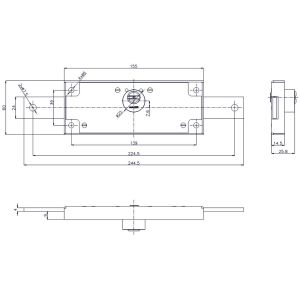 mauer 915-109 roller shutter lock dimensions