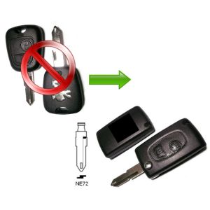 peugeot flip car key peu-028