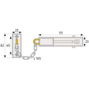 abus door chain sk-66 dimensions